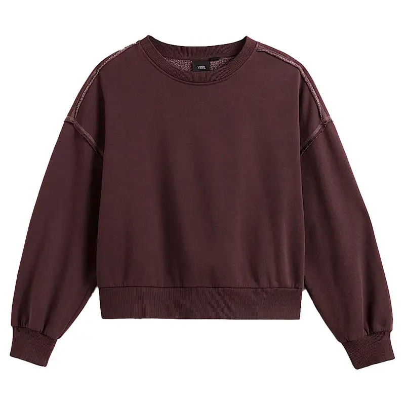 Vans Women'S Got Your Back Crewneck Sweatshirt – Dark Port Heather 1