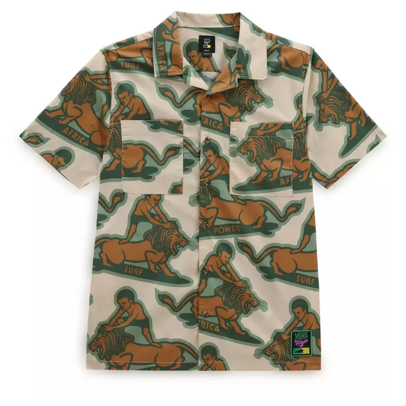 Vans X Mami Wata White Woven Shirt 1