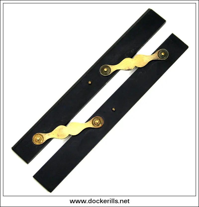 Victorian Brass-And-Ebony Parallel Rule – Nautical Navigation Instrument 1