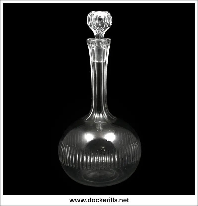 Victorian Hand-Blown Glass Decanter (Style A) – Antique Spirit Bottle, Early Glassware 1