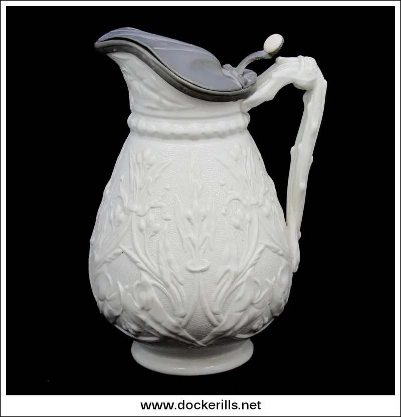 Victorian Pewter Lidded Jug With Diamond Registry Mark – Circa 1867 1