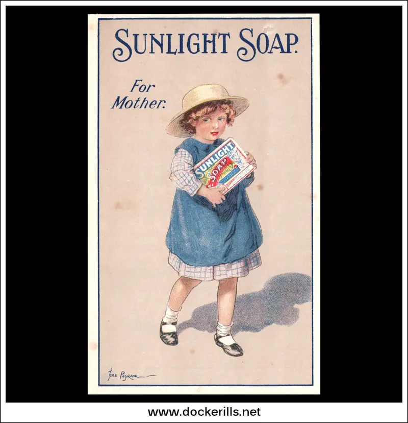 Victorian Sunlight Soap Trade Card — Lever Brothers Ltd., Port Sunlight, Cheshire 1