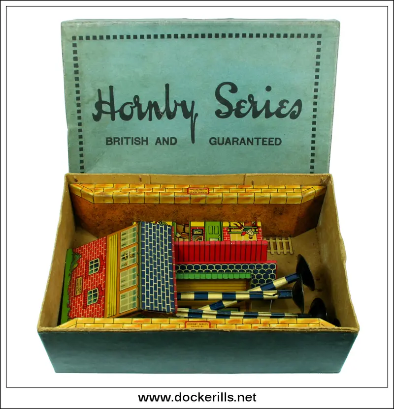 Vintage Hornby 'O' Gauge M Station Set (A845) – Meccano Tin Plate Railway Toy, Boxed 1