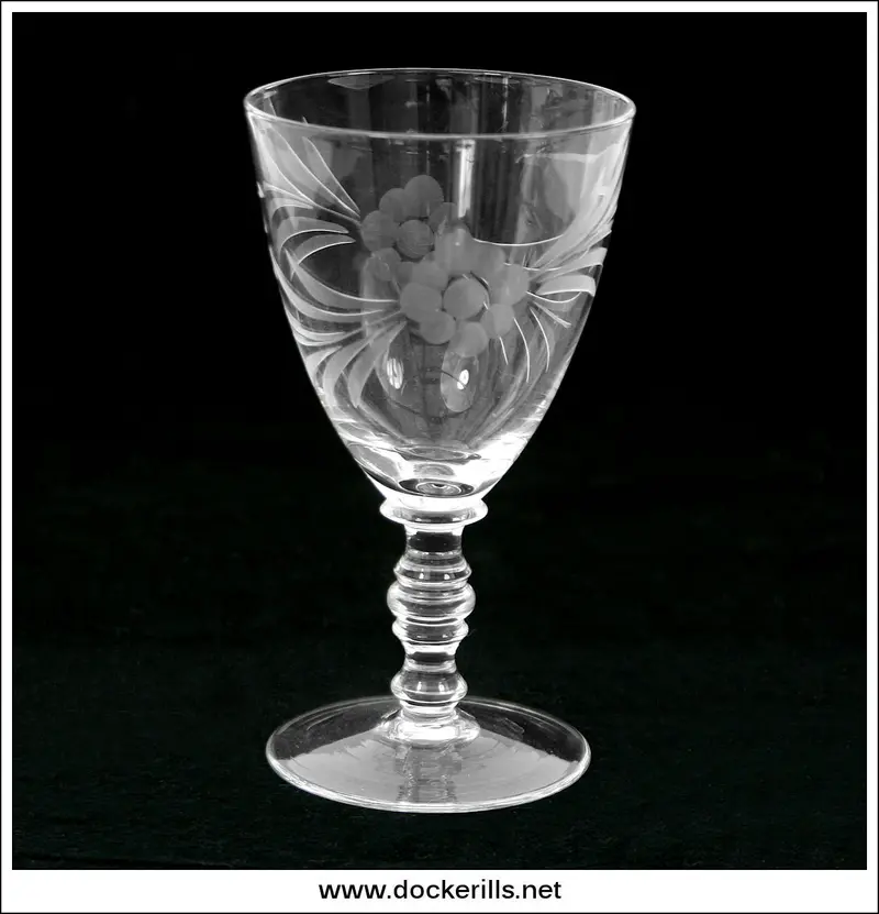 Vintage Set Of Four Wine Glasses – Antique Stemware Collection 1