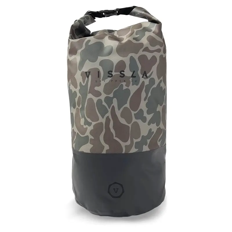 Vissla 7 Seas 20L Waterproof Dry Bag – Camo 1