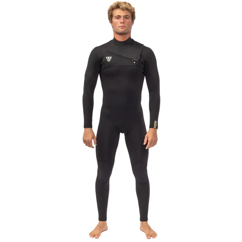 Vissla 7 Seas 3/2Mm Chest-Zip Wetsuit – Black 1