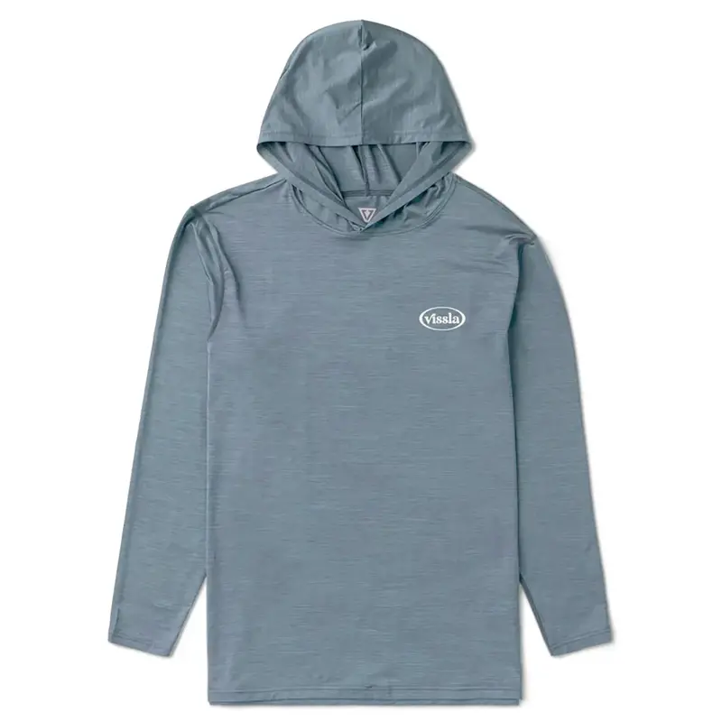 Vissla Twisted Eco Long-Sleeve Sun Shirt – Slate Heather 1