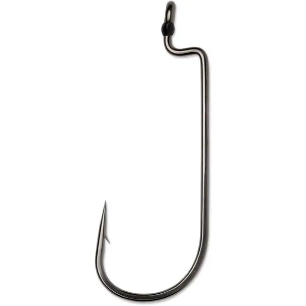 Vmc Heavy-Duty Worm Hook – Durable Offset Hook For Thick-Body Soft Plastics 1