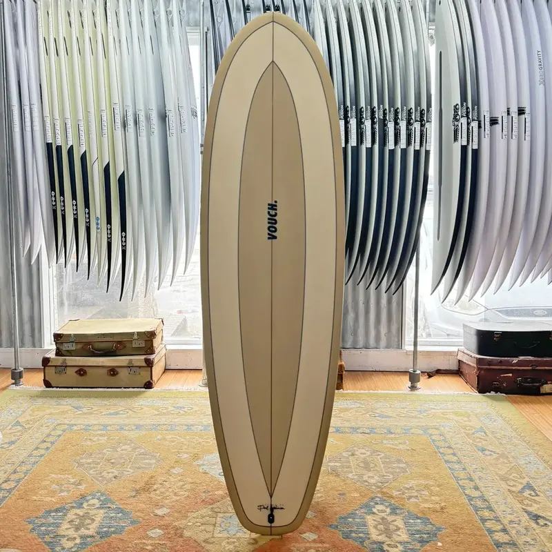 Vouch Fat Arse Wombat Surfboard – 6'2" Oatmeal Hue 1