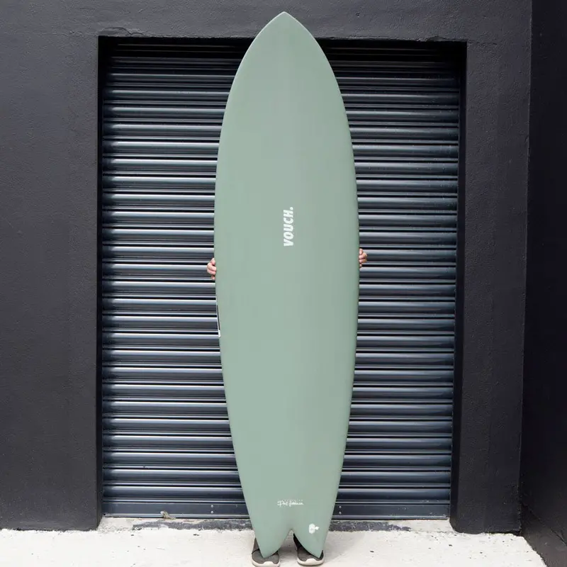 Vouch Mid Vish 6'8" River Gum Surfboard 1