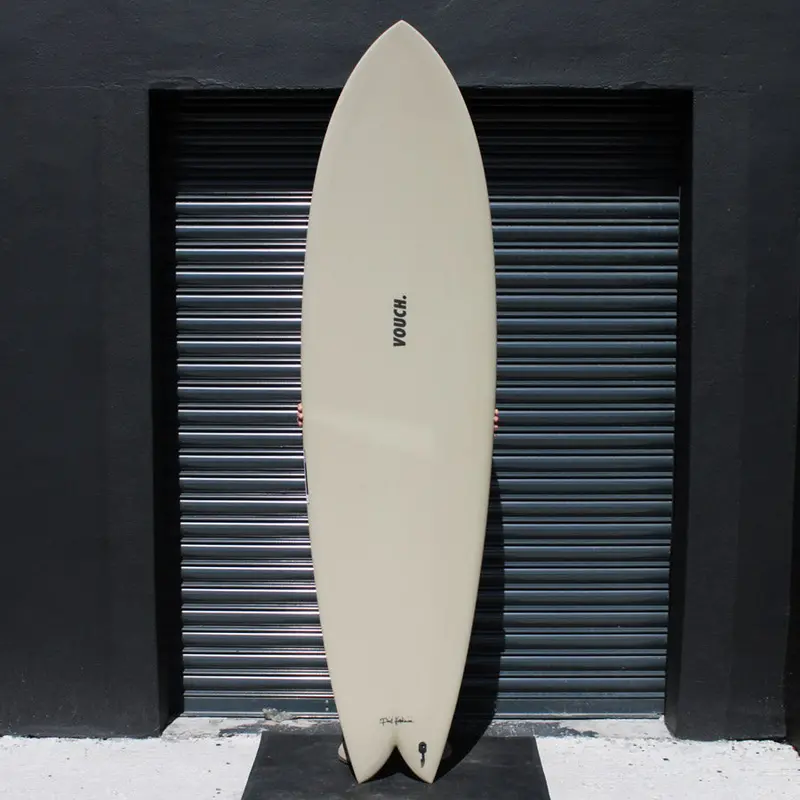 Vouch Mid Vish 7'2" Hybrid Surfboard In Beige 1