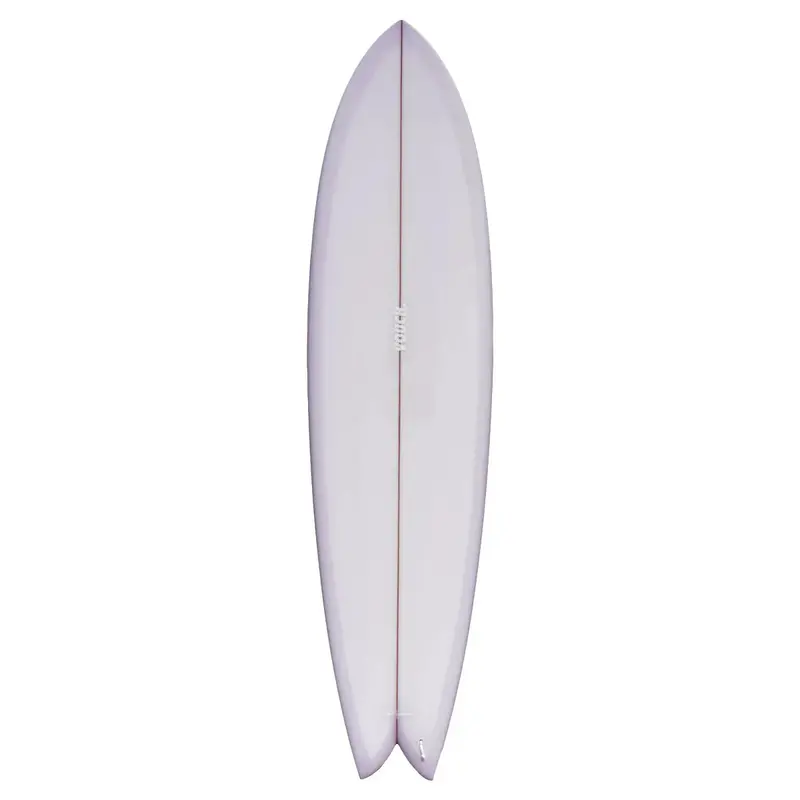 Vouch Mid Vish 7'6" Hybrid Surfboard In Lavender 1