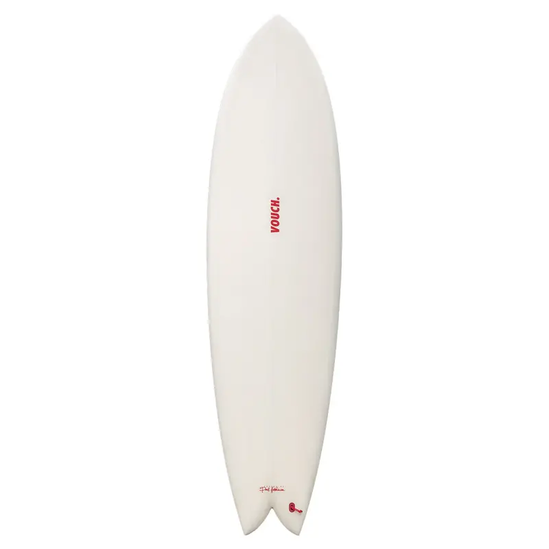 Vouch Mid Vish Surfboard – 6'10" Ivory Finish 1