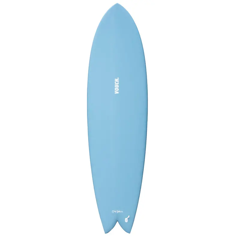 Vouch Mid Vish Surfboard – 6'8" Storm Blue Finish 1