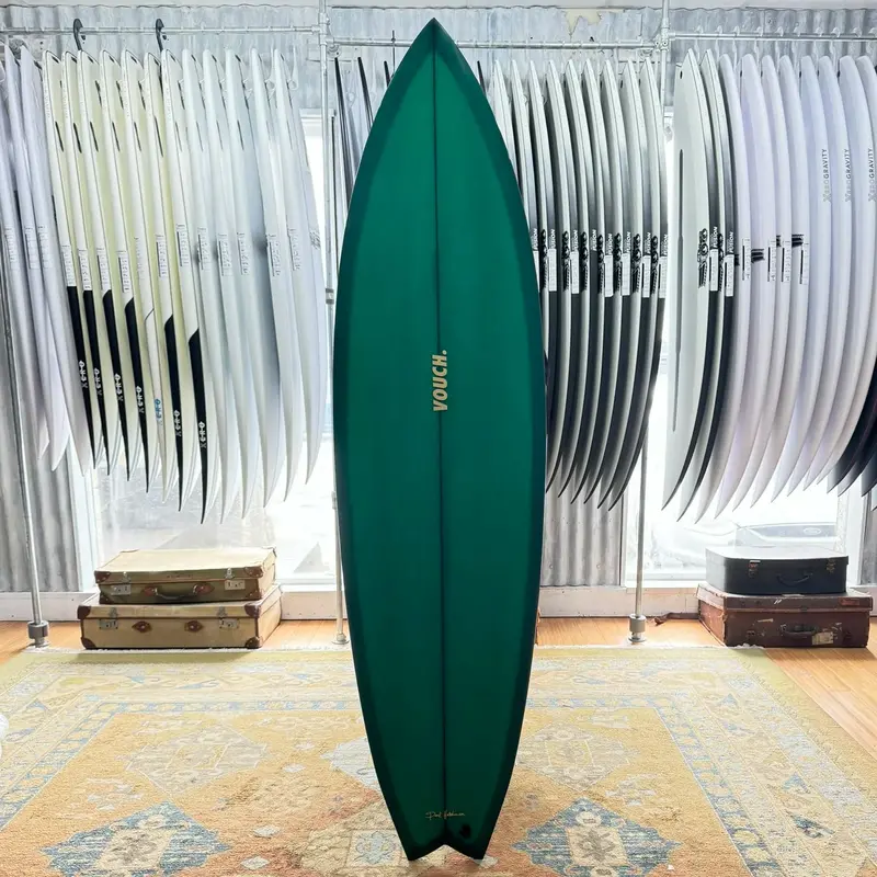 Vouch Sambal – 6'6" Dark Green Surfboard 1