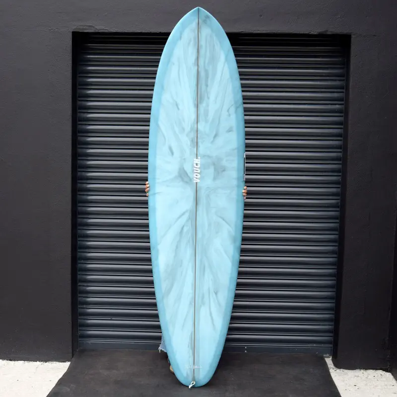 Vouch Twin Nuevo 7'0" Surfboard In Blue Marble 1