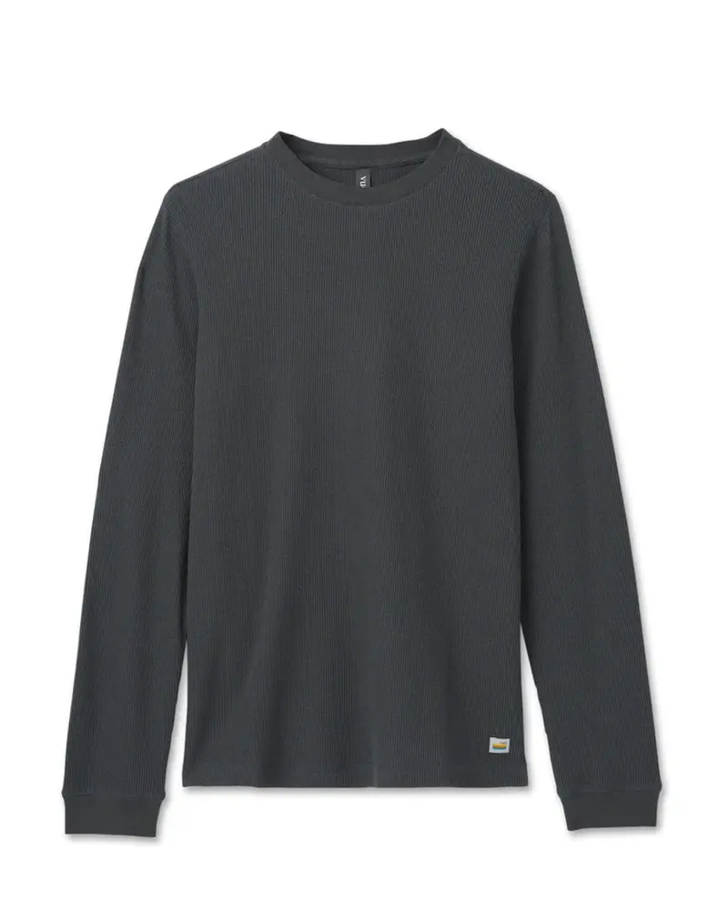 Vuori Waffle Crew Neck Sweatshirt – Men’S Casual Knit Top 1