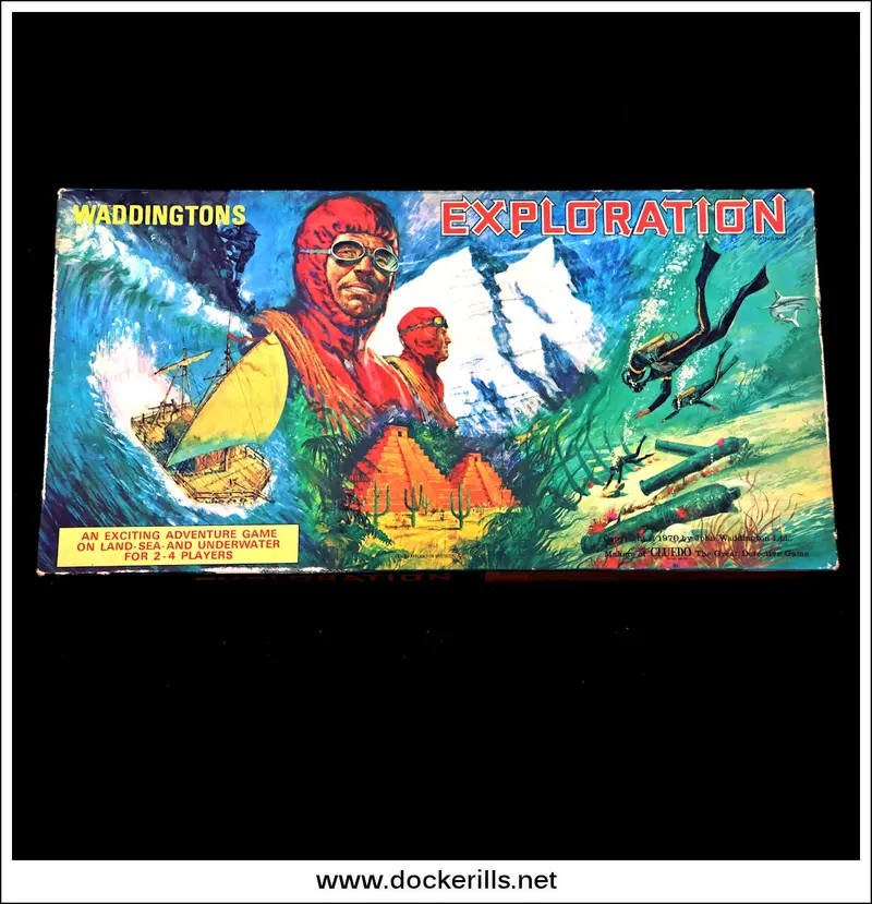 Waddingtons Exploration Board Game – 1970 Vintage Adventure Title 1