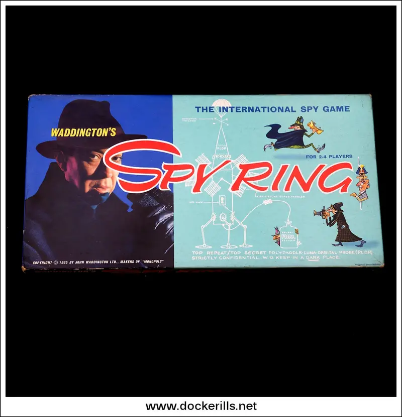 Waddingtons Spy Ring Board Game – Rare 1965 Edition, Cold War-Era Strategy Game 1