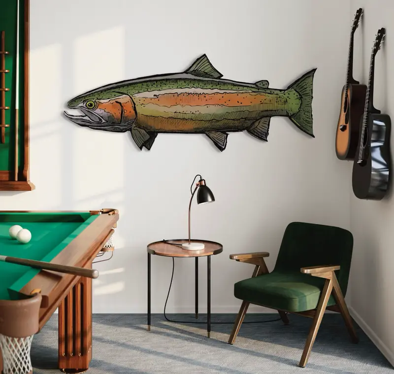 ‘Wallpaper’-Style Fish Illustration Art Print 1