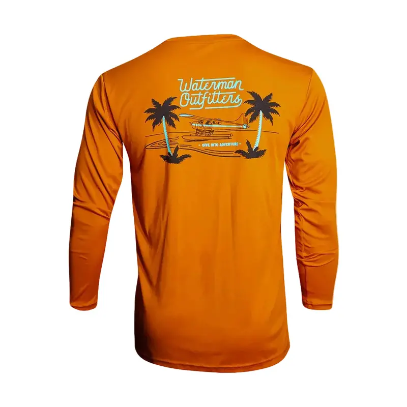 Waterman Outfitters Seaplane Performance Long Sleeve – Moisture-Wicking Tech Fabric 1