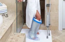 Waterproof Leg Cast Cover For Showering – Leakproof & Flexible Fit 1