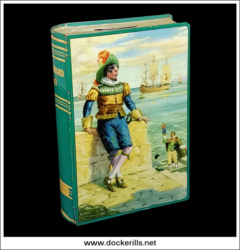 Westward Ho! Book-Shaped Money Box – Vintage Chad Valley Tinplate Bank 1