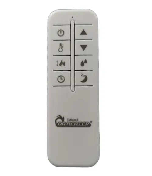 White Remote Control Compatible With Dr-991 Heater 1