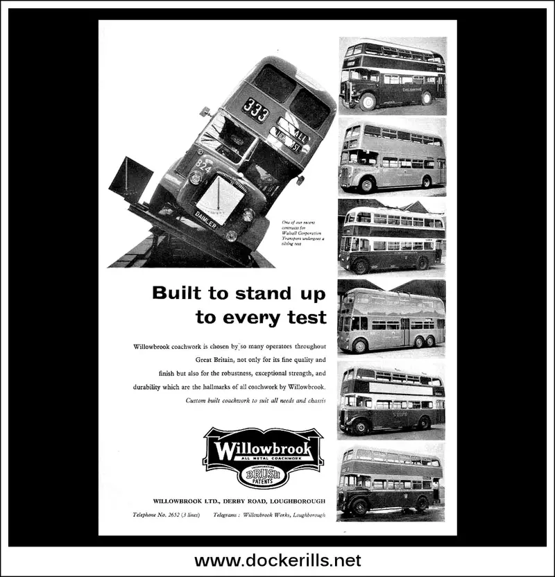 Willowbrook Double-Decker Bus Ad – April 1957 1