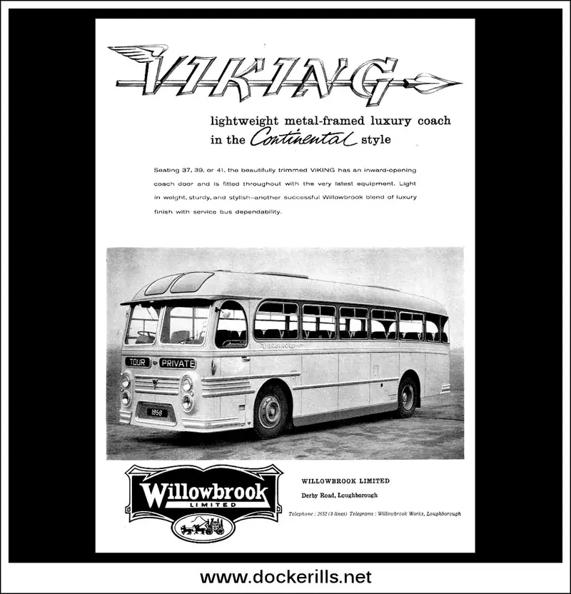 Willowbrook Viking Coach Poster – February 1958 1