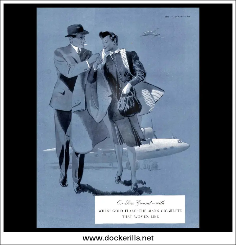Wills’ Gold Flake Cigarette Poster – May 1939 Edition 1