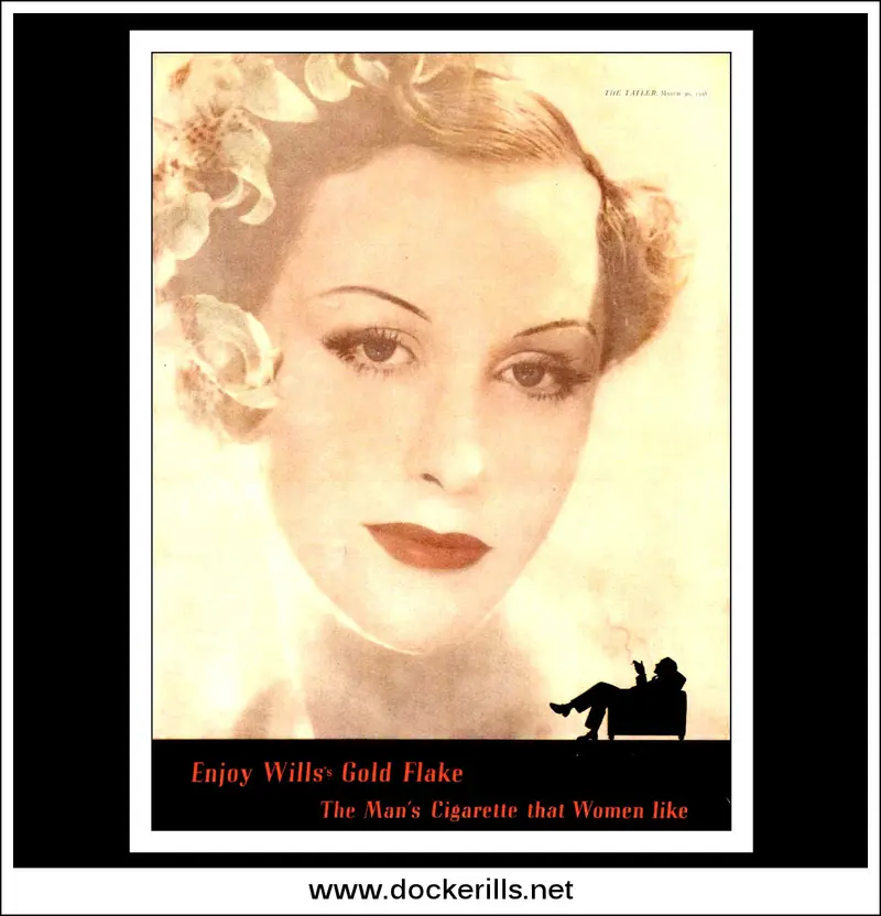 Wills Gold Flake Cigarettes Campaign – Original March 30, 1938 Advert 1