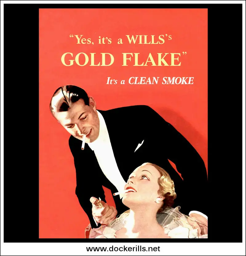 Wills'S Gold Flake Cigarettes Art Deco Ad – June 1937 1