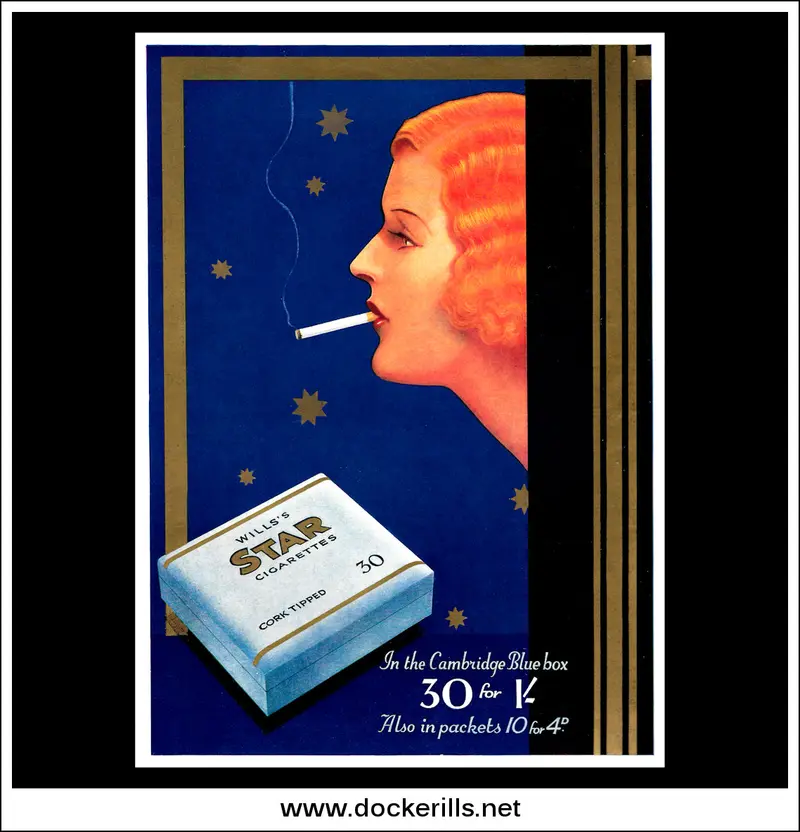 Wills'S Star Cigarettes Advert – Cambridge Blue Variant, May 22, 1935 1