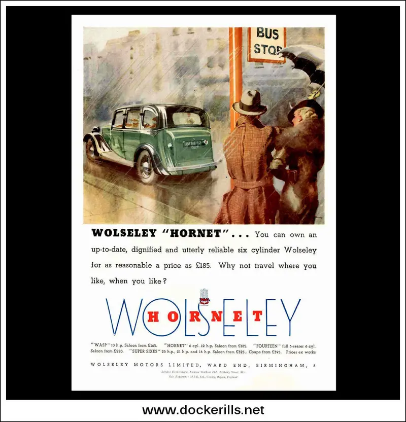 Wolseley Hornet Compact Car Ad, January 22, 1936 1