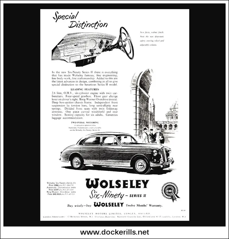 Wolseley Six-Ninety Series Ii Advert, Bmc, February 23, 1957 1