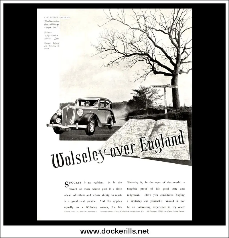 Wolseley Super Six Saloon — Period Motoring Brochure, April 26, 1939 1