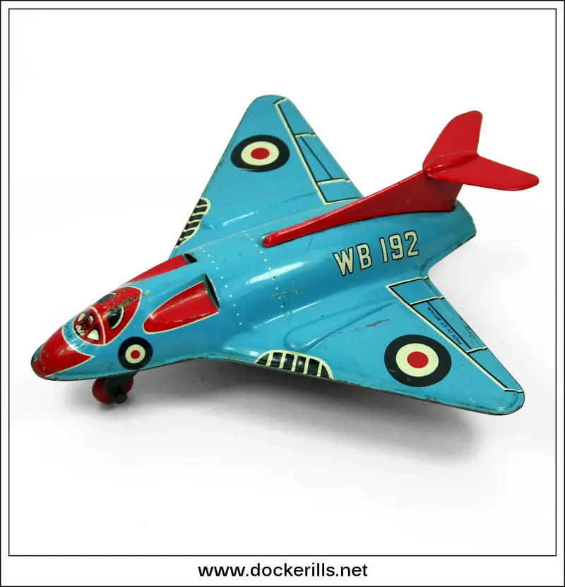 Wonderjet Wb-192 Raf Edition: British Tin Plate Toy By Wells-Brimtoy, 1950S 1