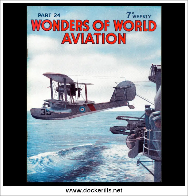 Wonders Of World Aviation – Issue 24 (1938): Walrus Catapult Launch From Hms Sheffield Cover 1