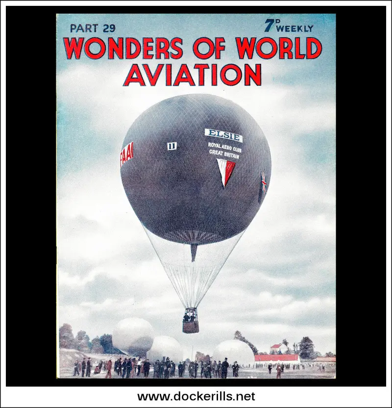 Wonders Of World Aviation – Issue 29 (1938): Balloon Elsie In 1925 Gordon Bennett Race Cover 1