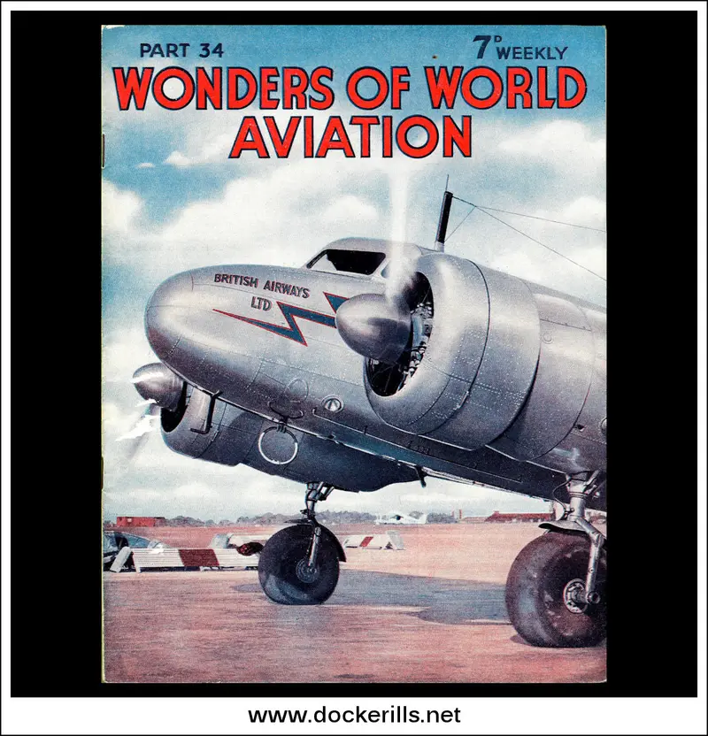 Wonders Of World Aviation – Issue 34 (1938): British Airways Lockheed Electra At Croydon Cover 1