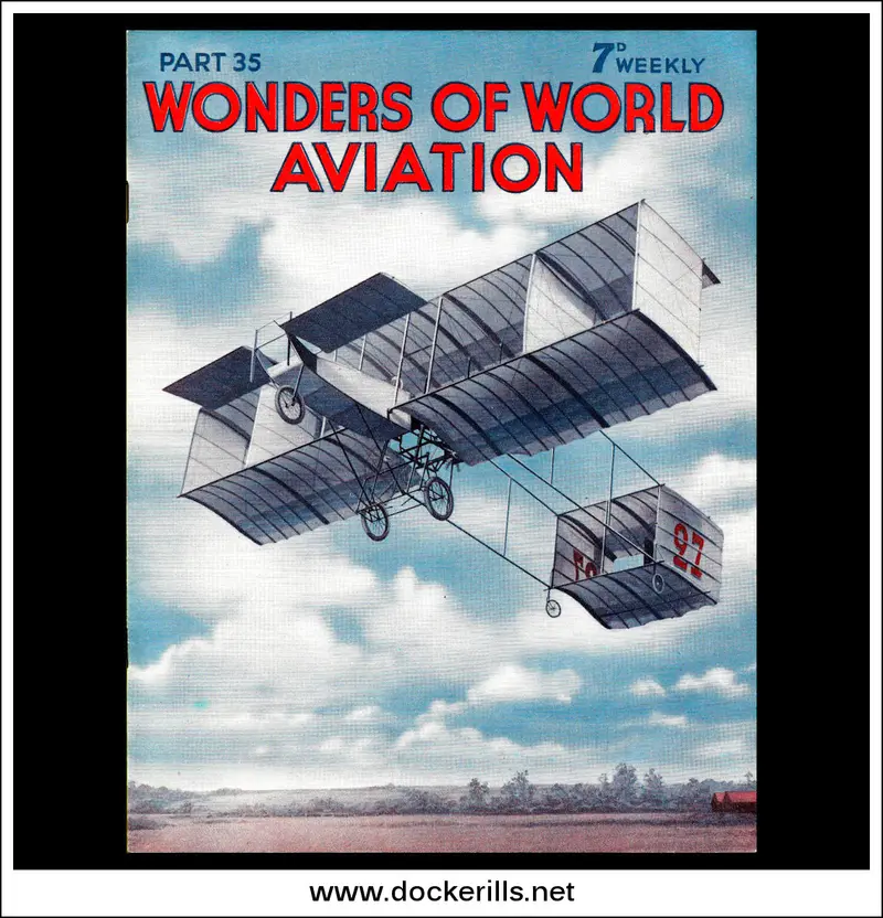 Wonders Of World Aviation – Issue 35 (1938): Henri Farman Voisin Biplane Cover 1