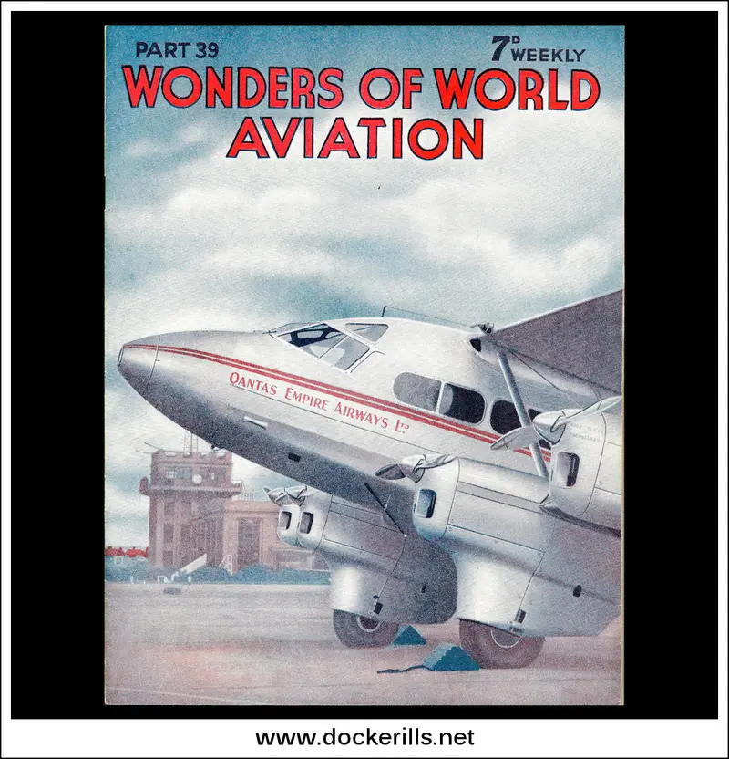 Wonders Of World Aviation – Issue 39 (1938): Qantas De Havilland Express Liner Cover 1