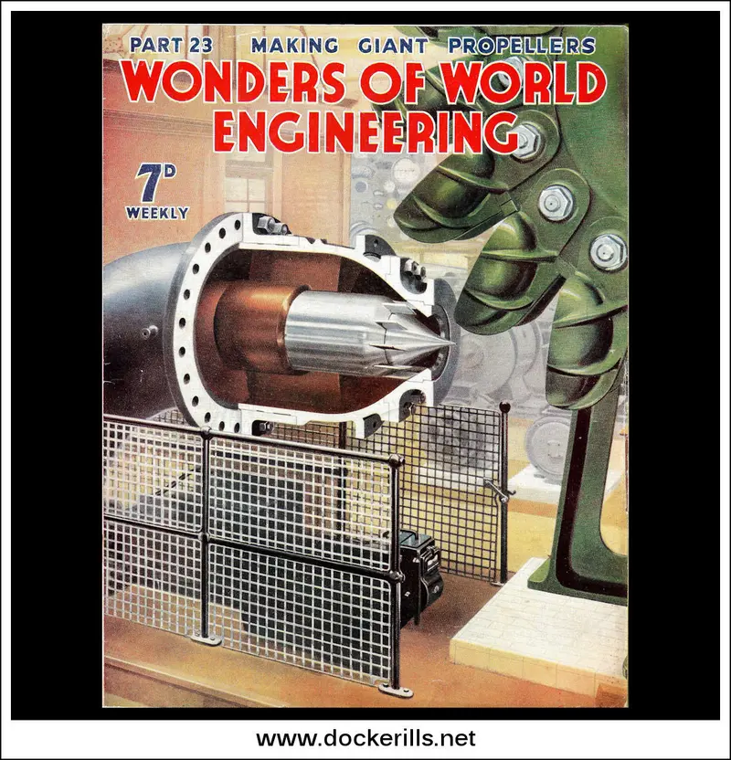 Wonders Of World Engineering No. 23 (1937) – Pelton Wheel Hydraulic Turbine Energy Conversion Cover 1