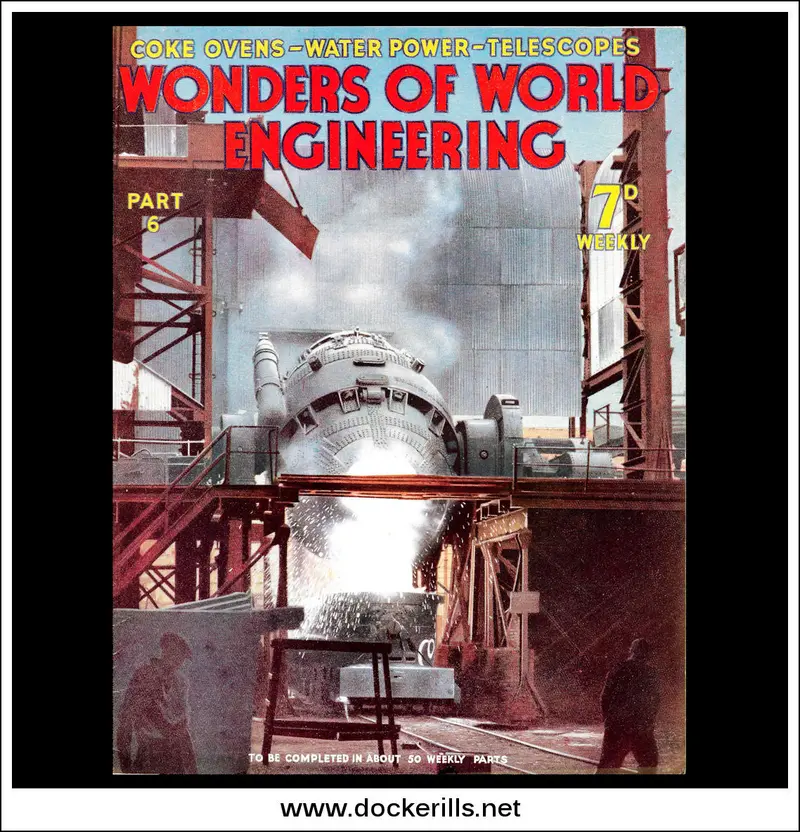 Wonders Of World Engineering No. 6 (1937) – Molten Steel Casting At Industrial Foundry Cover 1