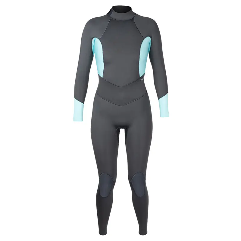 Xcel Axis Women’S 4/3Mm Back-Zip Wetsuit – Graphite/Blue 1