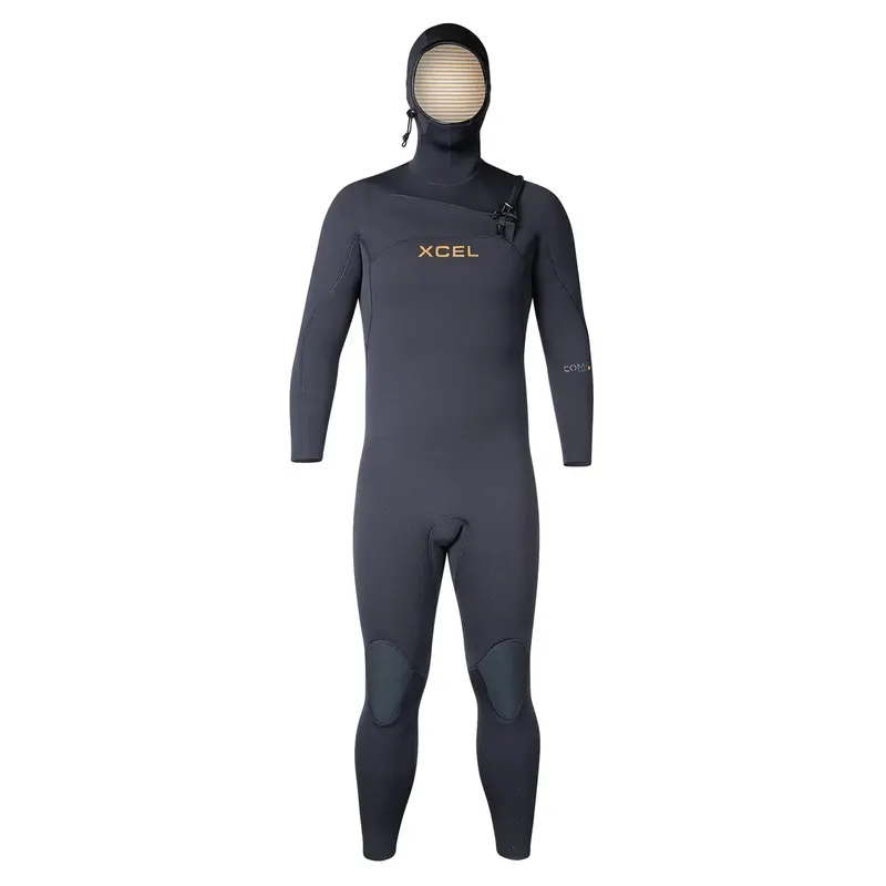Xcel Comp+ 4/3Mm Hooded Full Wetsuit – Black Premium Fit 1