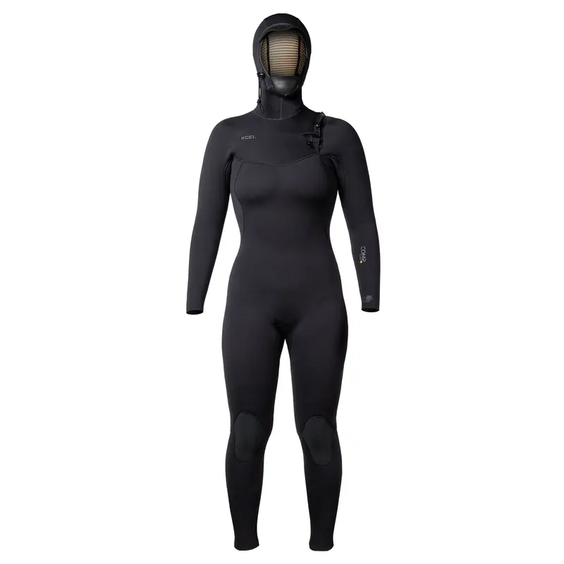 Xcel Comp+ Women’S 5/4Mm Hooded Wetsuit – Classic Black 1
