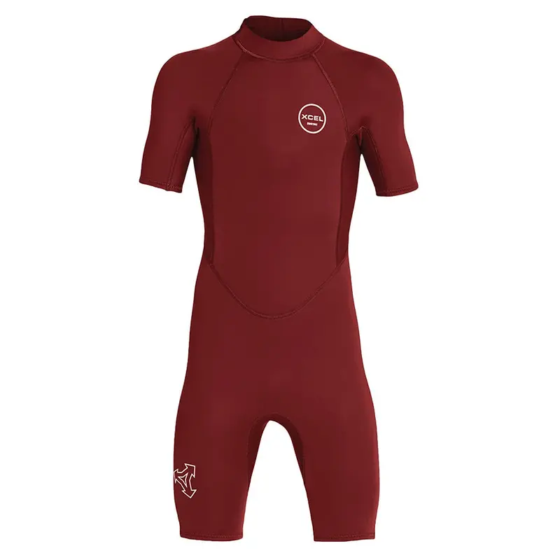 Xcel Kids Axis 2Mm Back-Zip Springsuit – Chili Red 1