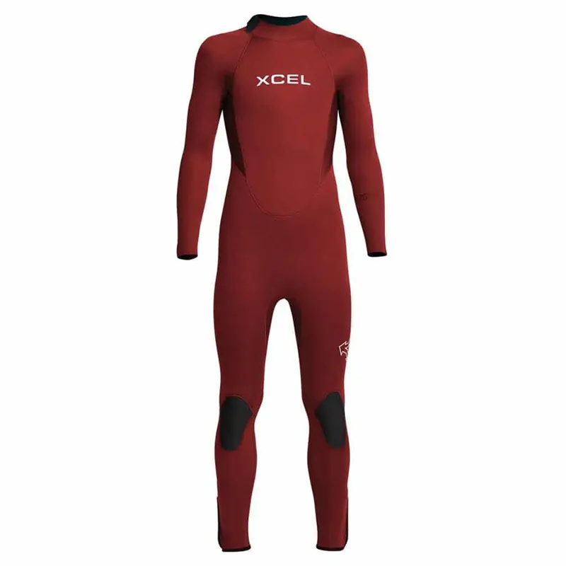 Xcel Kids Axis 3/2Mm Back-Zip Wetsuit In Vibrant Chili 1